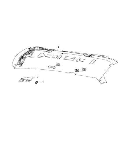 2016 Dodge Grand Caravan Switch, Sliding Door / Sliding Door & Rear Hatch Diagram