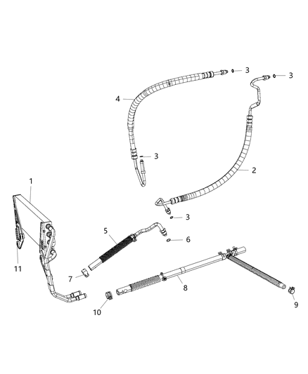 2014 Ram 2500 Power Steering Hose Diagram 1 - Thumbnail