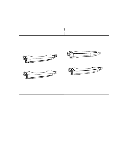 2015 Chrysler 200 Decor Kit, Body Side Diagram