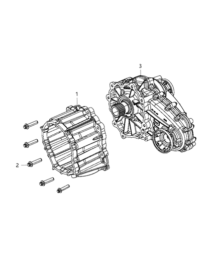 2012 Dodge Durango Transfer Case Mounting of Single Speed Transfer Case Diagram