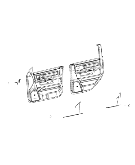 2019 Ram 3500 Pickup Lamps, Interior Diagram 1 - Thumbnail