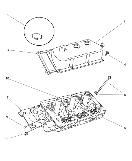 1998 Dodge Intrepid Cylinder Head Diagram 2 - Thumbnail