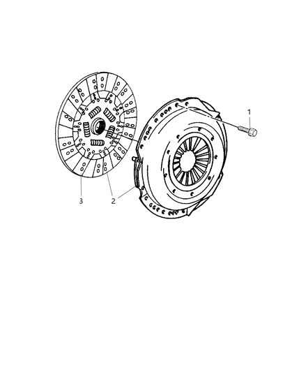 2002 Dodge Ram 3500 Regular Cab Clutch Assembly Diagram