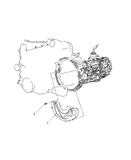 2008 Dodge Ram 3500 Cab Chassis Mounting Covers And Shields of Manual Transmission Diagram