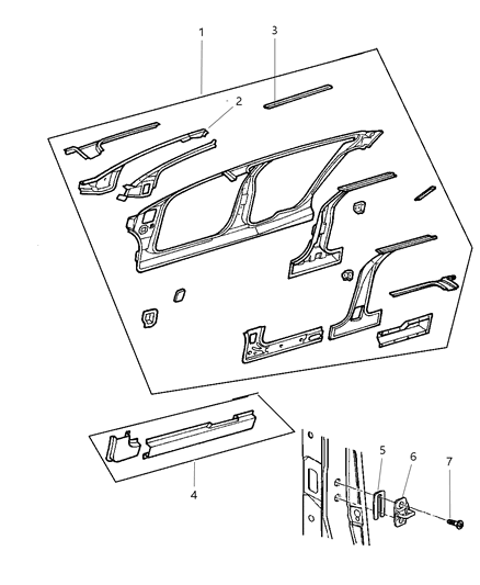 2004 Dodge Intrepid Aperture, Body Side Diagram 2 - Thumbnail