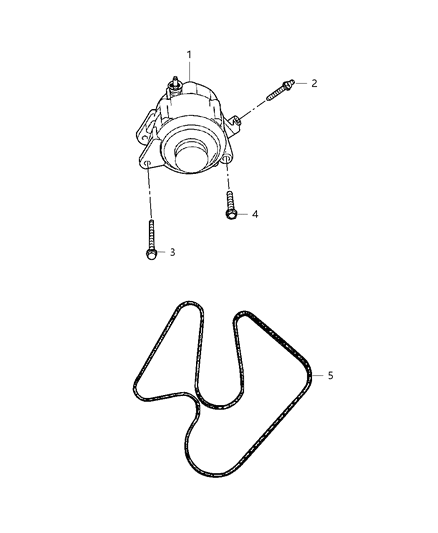 2003 Dodge Ram 3500 Alternator Diagram 1 - Thumbnail