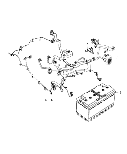2020 Ram 1500 New Style Wiring, Battery Diagram