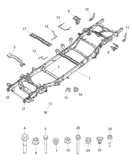 2020 Ram 1500 Classic Frame, Complete Diagram 2 - Thumbnail