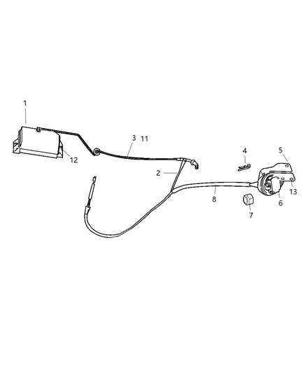 2005 Dodge Ram 1500 Harness Speed Control Vacuum Diagram for 5114185AA
