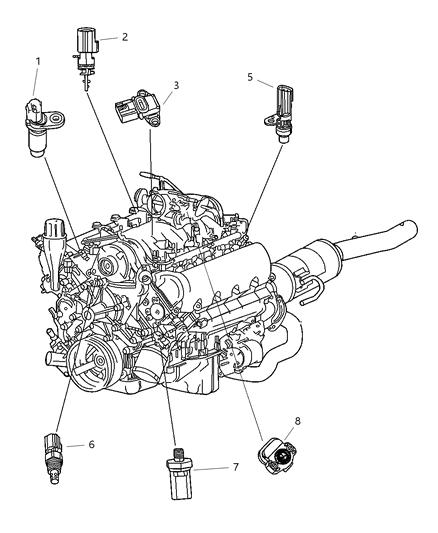 2004 Dodge Dakota Sensors Diagram 2 - Thumbnail