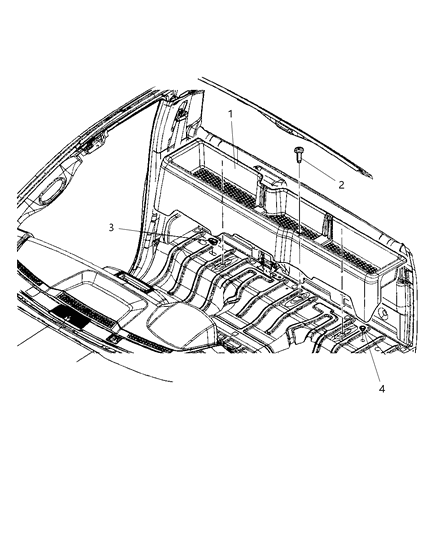 2013 Ram 3500 Cab Chassis Rear Storage Compartment Diagram