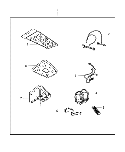 2007 Jeep Compass Video Entertainment System Diagram 1 - Thumbnail