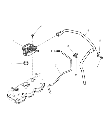2004 Dodge Ram 1500 Crankcase Ventilation Diagram 4 - Thumbnail