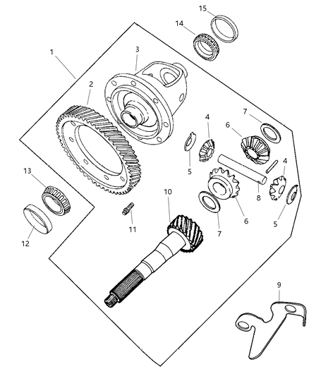 2004 Chrysler PT Cruiser Differential of Automatic Transmission Diagram 2 - Thumbnail