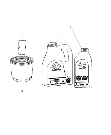 2010 Dodge Challenger Engine Oil , Engine Oil Filter & Adapter Diagram 4 - Thumbnail