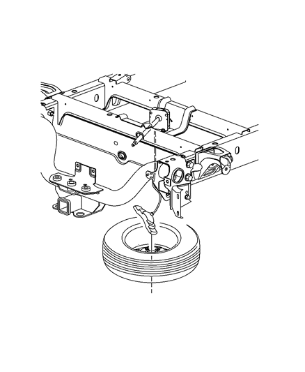 2009 Dodge Ram 3500 Pickup Spare Tire Diagram