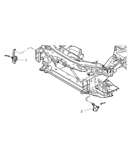 2002 Dodge Stratus Horn Low Note Diagram for 4609109AB