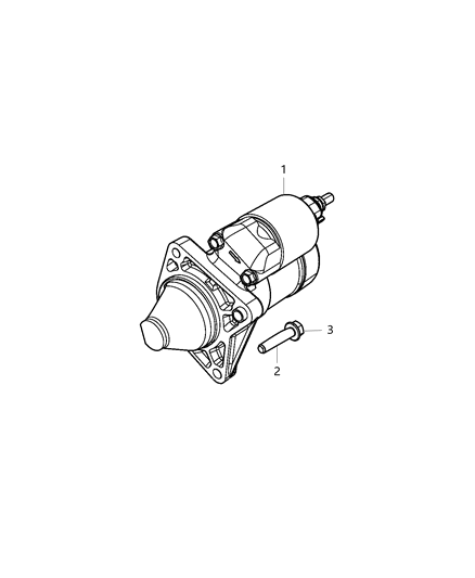 2018 Jeep Renegade Starter Diagram for 68201259AA