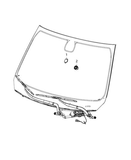 2020 Jeep Cherokee Sensors, Lamps & Windshield Washer Diagram 2 - Thumbnail