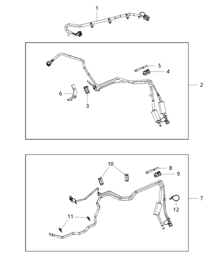 2020 Ram 1500 New Style Fuel Lines/Tubes And Related Parts Diagram 4 - Thumbnail
