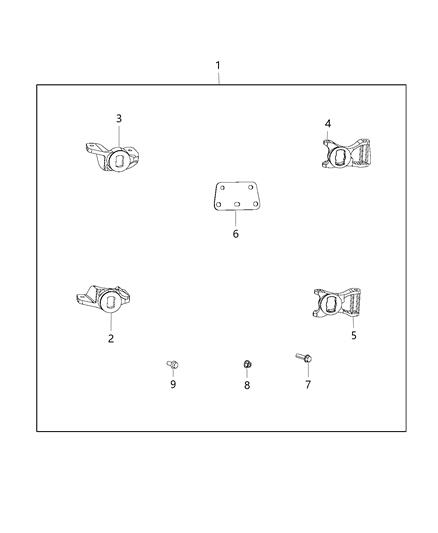 2014 Ram 2500 Receiver Kit - Trailer Tow Diagram 1 - Thumbnail