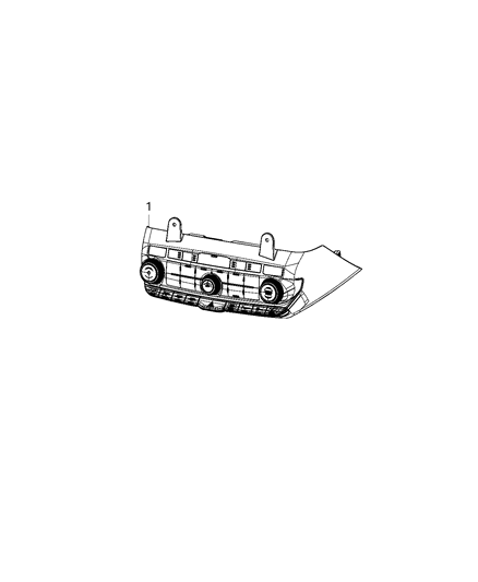 Center Stack Vehicle Feature Controls Diagram for 68465666AB