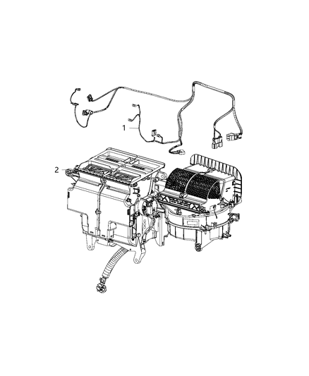 2020 Chrysler Voyager Wiring - A/C & Heater Diagram 1 - Thumbnail