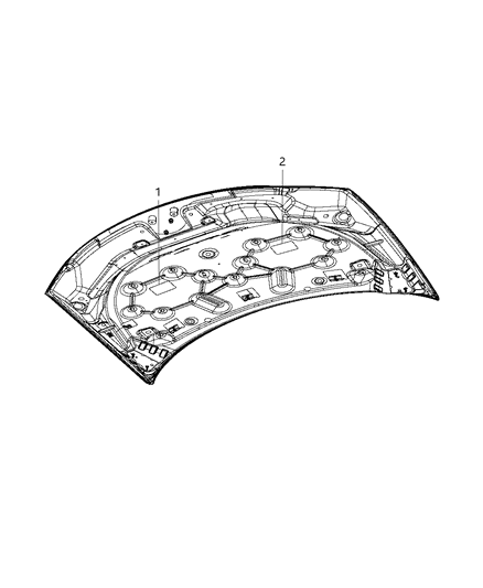 2011 Dodge Journey Label Belt Routing Diagram for 5058112AC