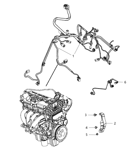 2012 Dodge Avenger Wiring Engine Diagram for 68086224AB