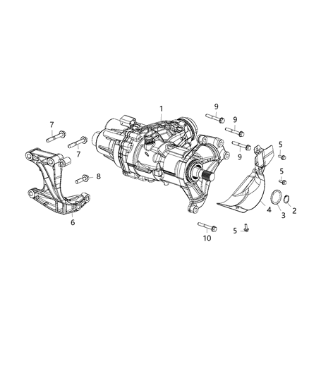 2016 Jeep Renegade Bolt Hexagon Flange Head M10X40 Diagram for 68237456AA