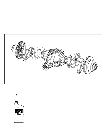 2016 Ram 3500 Pickup Rear Axle Assembly Diagram 2 - Thumbnail