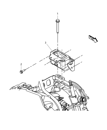 2008 Chrysler PT Cruiser Engine Mounting Diagram 5 - Thumbnail