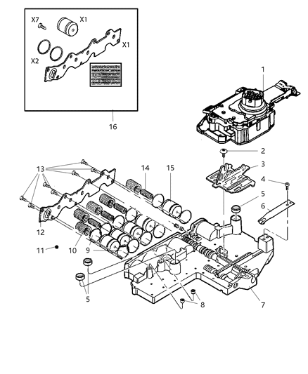2007 Dodge Durango Valve Body Diagram 2 - Thumbnail