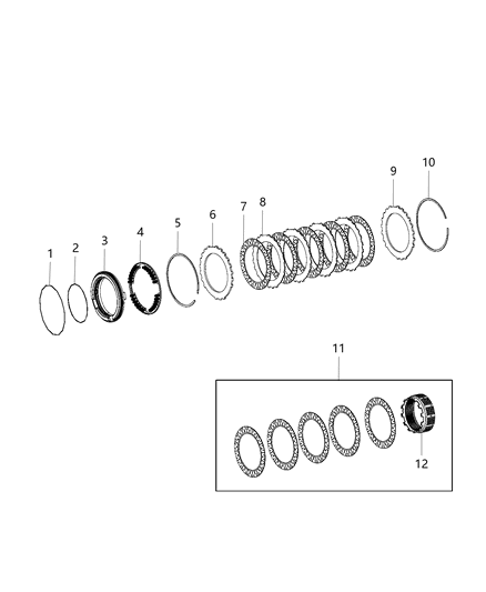 2020 Ram 3500 Pickup Brake And Clutch Assembly Diagram 1 - Thumbnail
