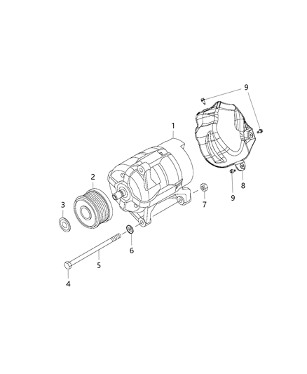 2014 Ram ProMaster 3500 Generator/Alternator Diagram 1 - Thumbnail