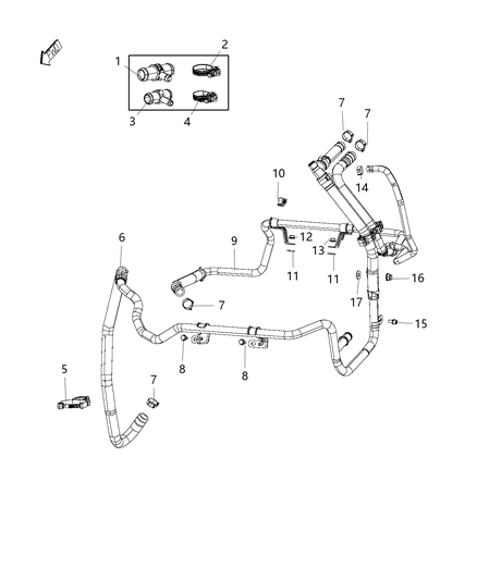 2019 Ram ProMaster 3500 Heater Plumbing Diagram 2 - Thumbnail