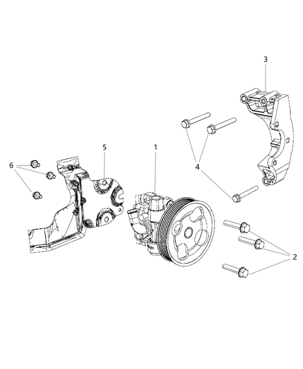 2014 Dodge Journey Power Steering Pump Diagram 3 - Thumbnail