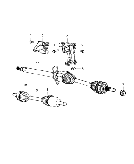 2015 Dodge Dart Inner Boot Diagram for 68193959AA