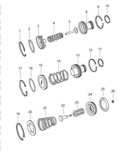 2002 Chrysler Town & Country Spring Accumulator Diagram for 4800209AA