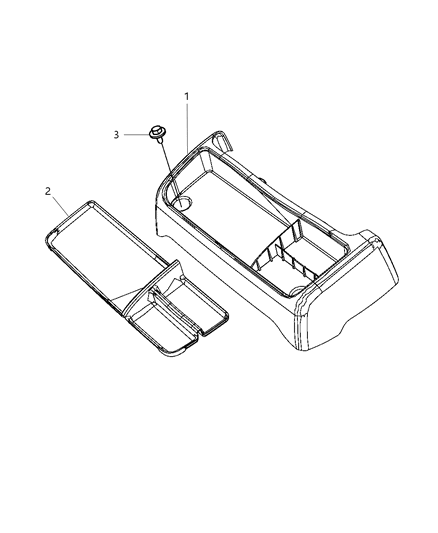 2015 Ram 2500 Floor Console Diagram 3 - Thumbnail