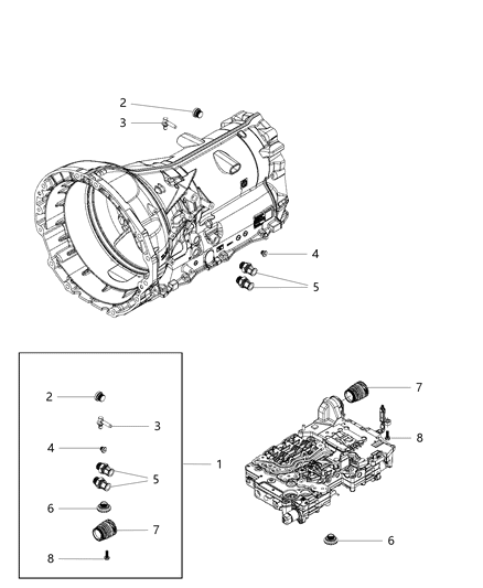 2020 Ram 3500 Cab Chassis Case & Related Parts Diagram