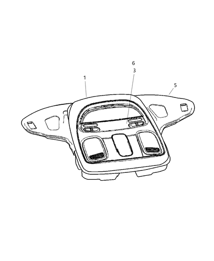 2007 Dodge Ram 3500 Cab Chassis Overhead Console Diagram