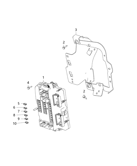 2016 Dodge Dart Module Body Controller Diagram for 68273182AB