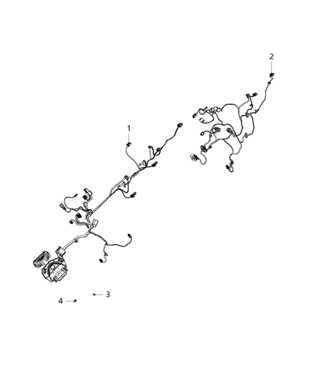 2012 Ram 3500 Wiring Front Door Diagram for 68046509AC