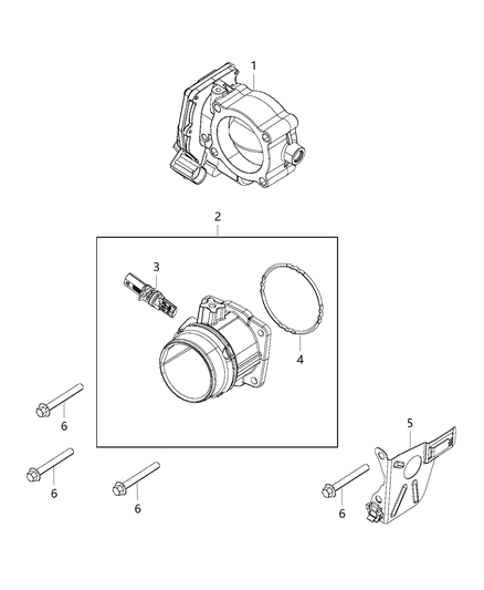 2017 Ram 1500 Throttle Body Diagram 1 - Thumbnail