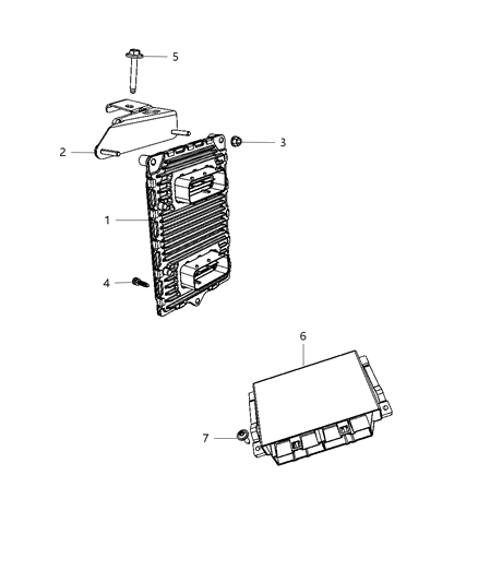 2012 Dodge Challenger PCM Diagram for 5150608AC