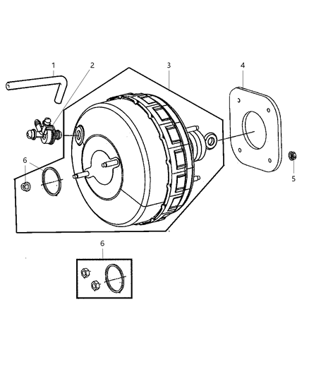 2006 Chrysler PT Cruiser Brake Booster Diagram