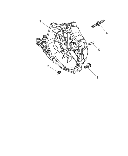 2000 Chrysler Cirrus Housing - Clutch & Mounting Bolts Diagram