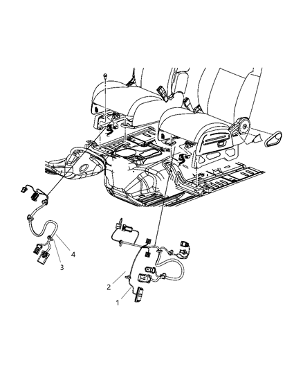 2008 Jeep Liberty Wiring Seat Diagram for 68044584AA