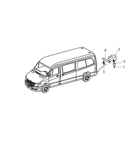 2008 Dodge Sprinter 2500 Park Assist Diagram 1 - Thumbnail